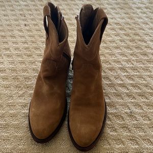 Tecovas, The Roy honey suede boots for sale.